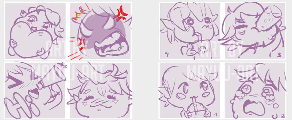 Beispiel Emote Sketches